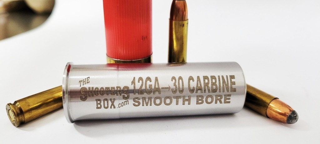 12GA to 30 CARBINE Shotgun Adapter - Chamber Reducer - Stainless - Free Case !!!