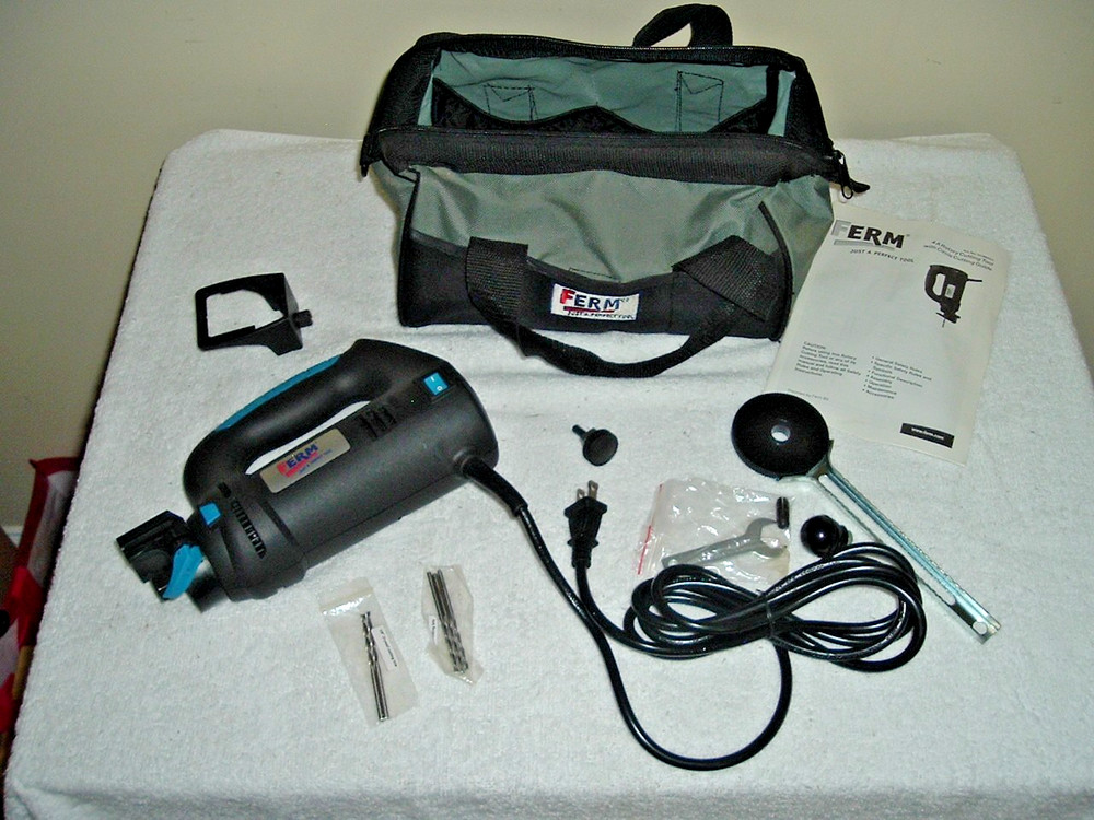 FERM 4A Rotary Cutting Tool w/Circle Cutting Guide Case & Instructions