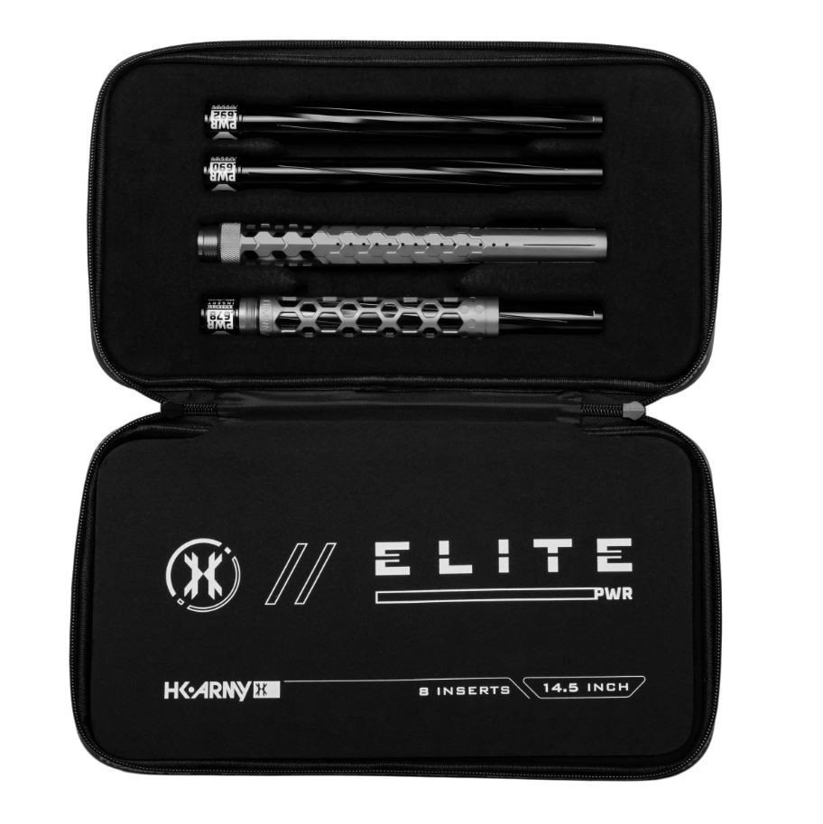 HK Army Paintball Hex PWR Autococker Threaded Barrel Kit w/ Inserts Graphite