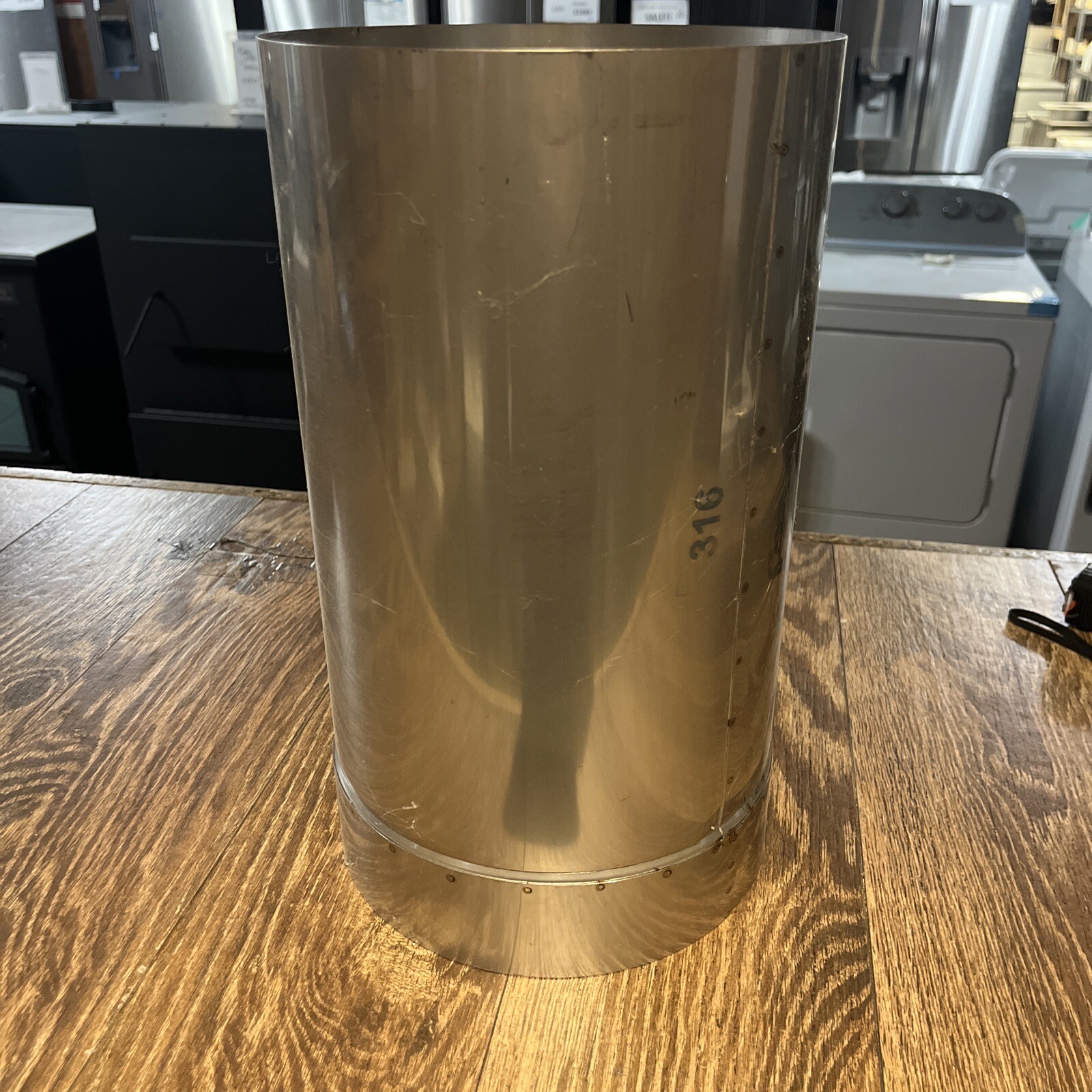 8” Stainless Steel Stove Pipe Slip Section