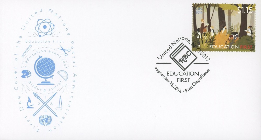 United Nations 1095 FDC Global Education