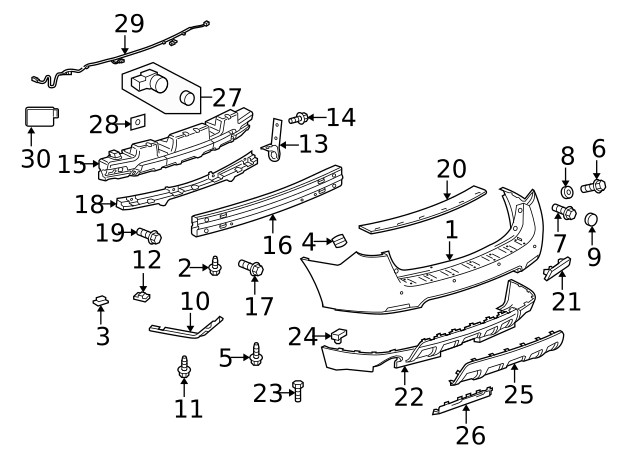Genuine GM Side Obstacle Detection Control Module 84664805