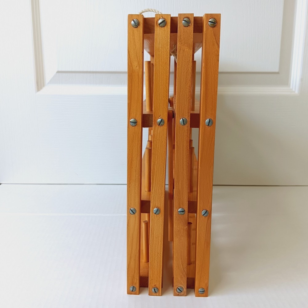 Handcrafted Tabletop Wood (Pine?) Thread Spool Rack - Holds 42 Spools Minimum