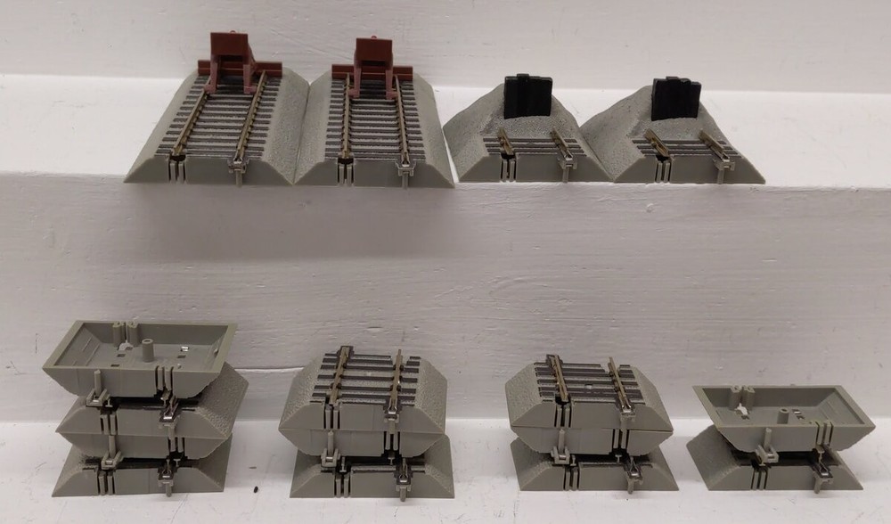 American Flyer S Scale Assorted FasTrack-Straight & Bumper [16] EX