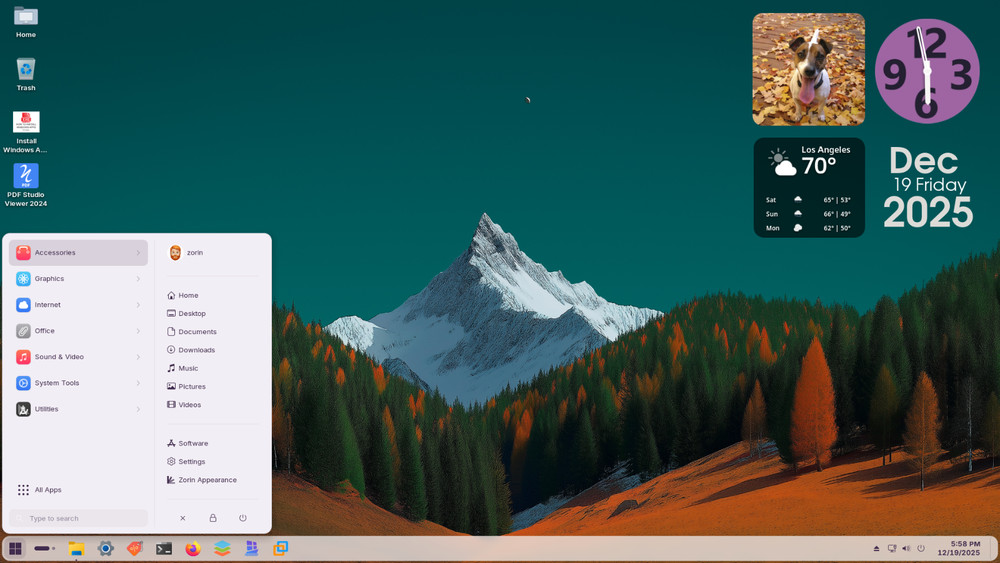 Zorin OS 18 Full Desktop with macOS and Windows software Integration #15