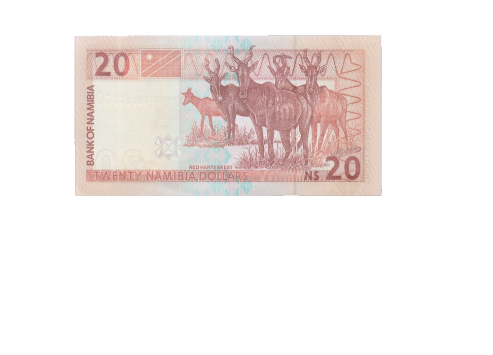 NAMIBIA 2002 20 NAMIBIA DOLLARS BANKNOTE P6a UNCIRCULATED