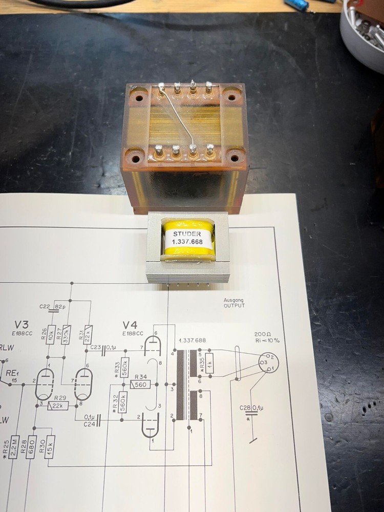 Studer C37/J37 push-pull output transformer