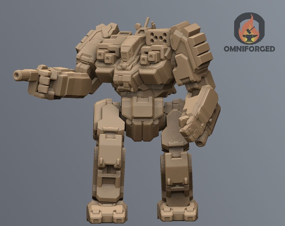 Hellslinger Mini BLR-1GHE Mech Battlemaster Miniature Compatible with Battletech