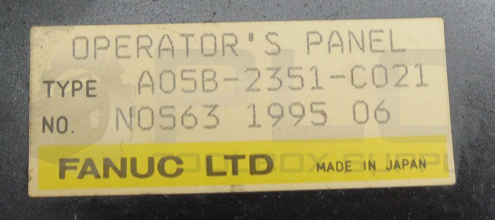 FANUC A05B-2351-C021 OPERATORS PANEL SYSTEM RJ-2