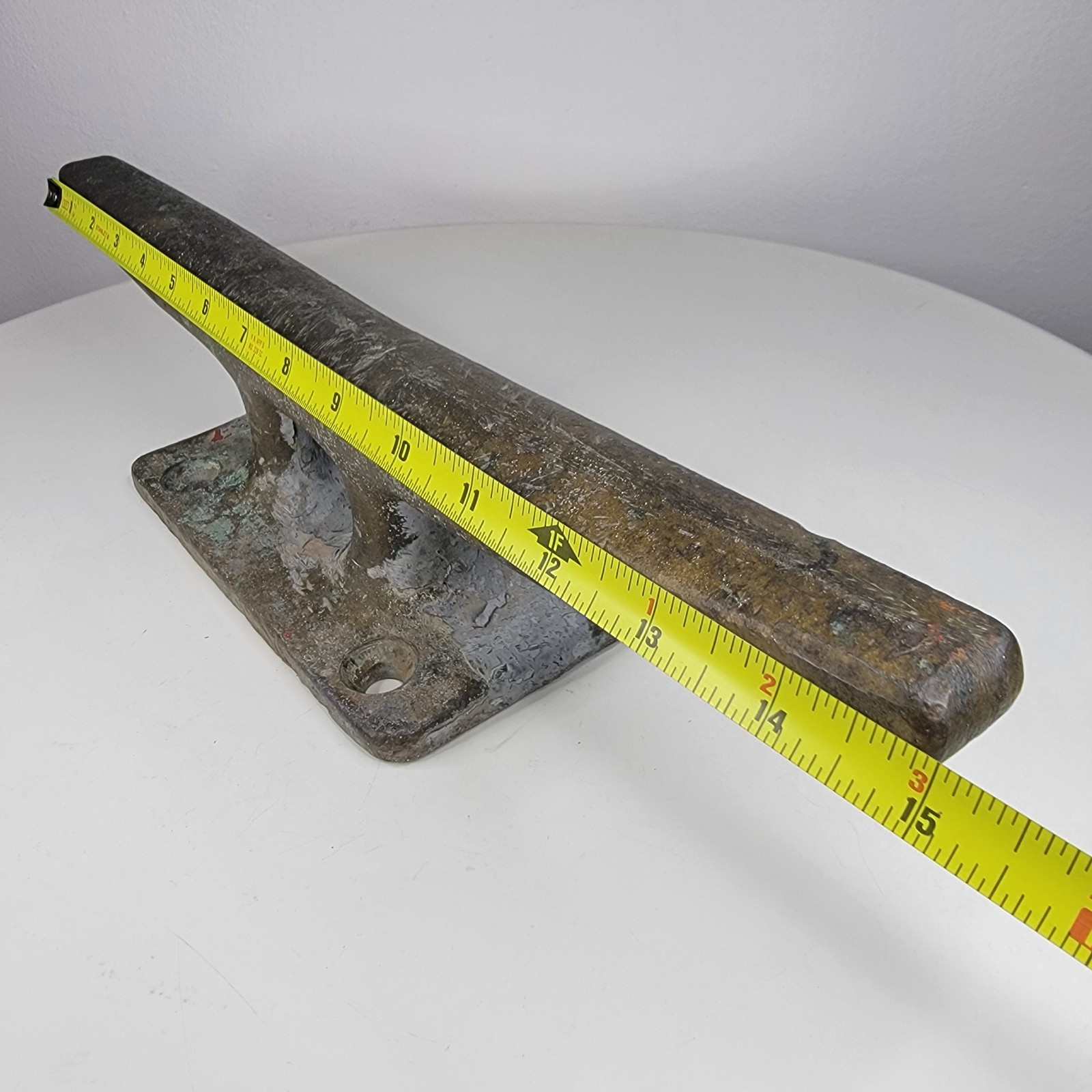 15" Bronze / Brass Boat Dock Cleat 10 Lbs 3211 15 Inch Weathered