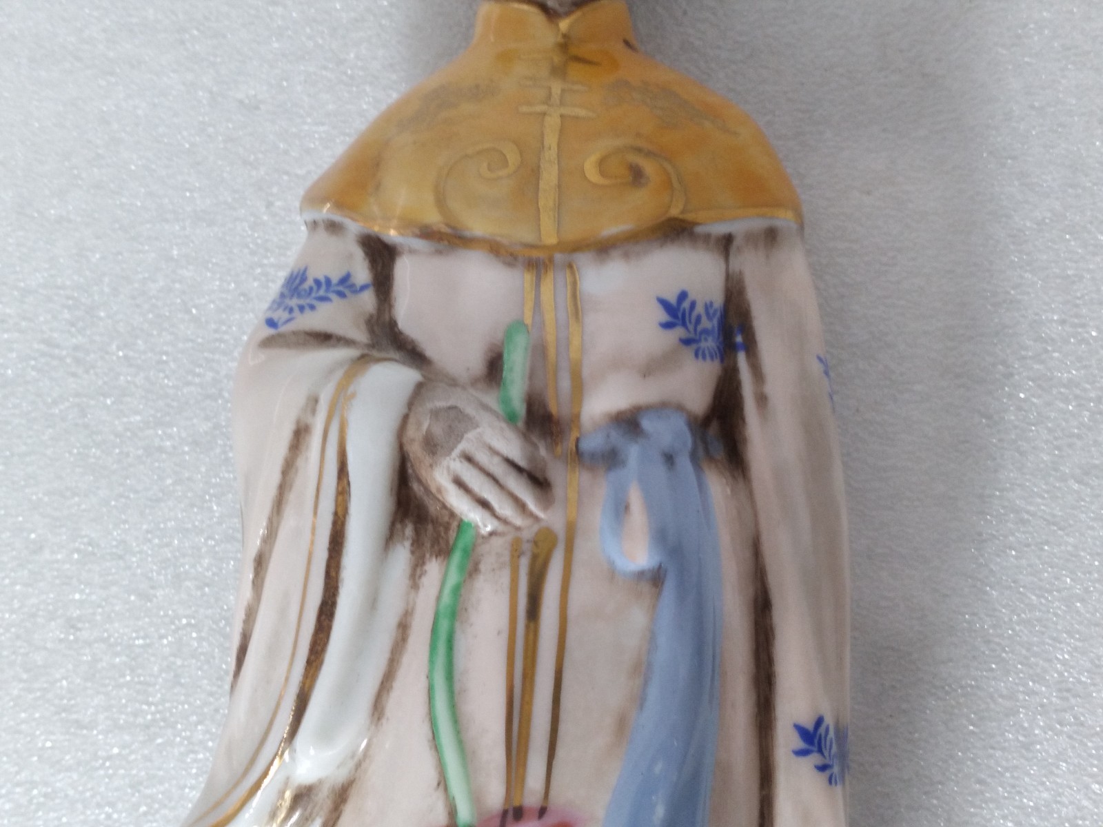 Vintage Japanese Geisha Figurine, Porcelain, Woman in a Kimono 9.5"H