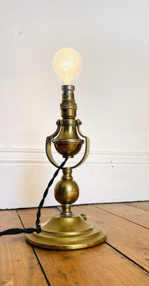 Antique Brass Gimbal Lamp