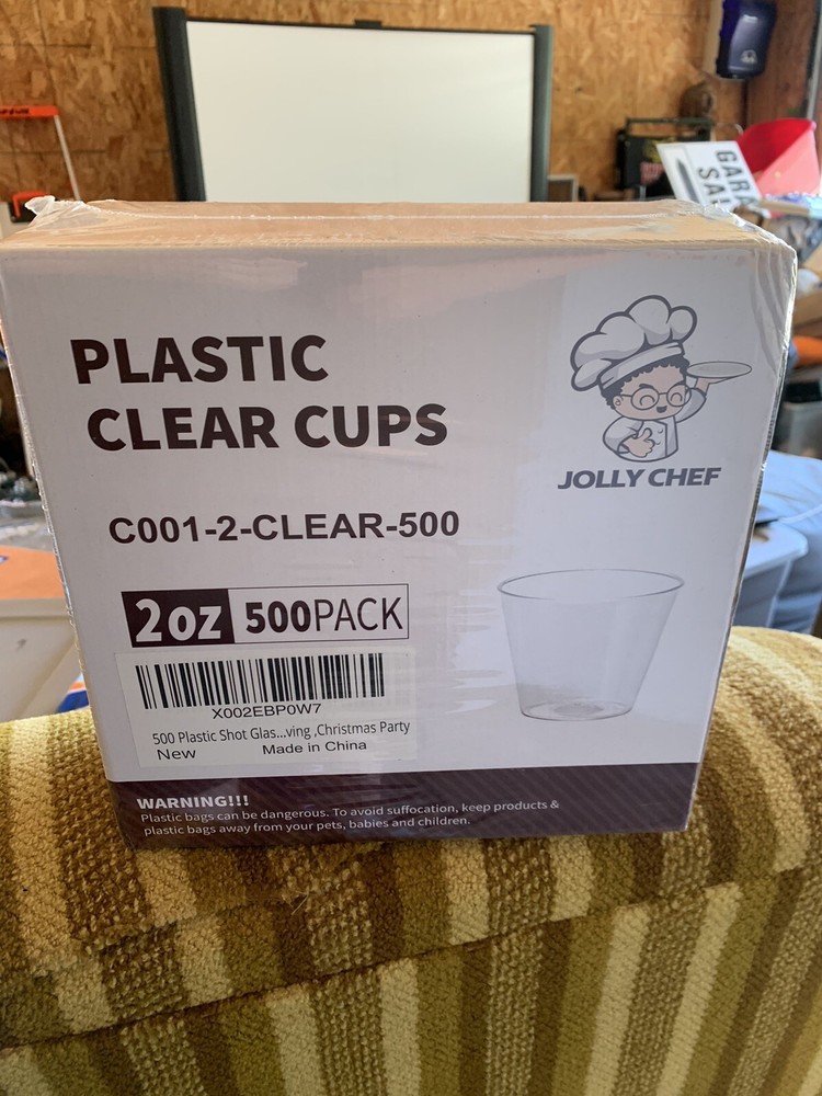 500 PACK Plastic Shot Glasses-2 Oz Disposable Cups