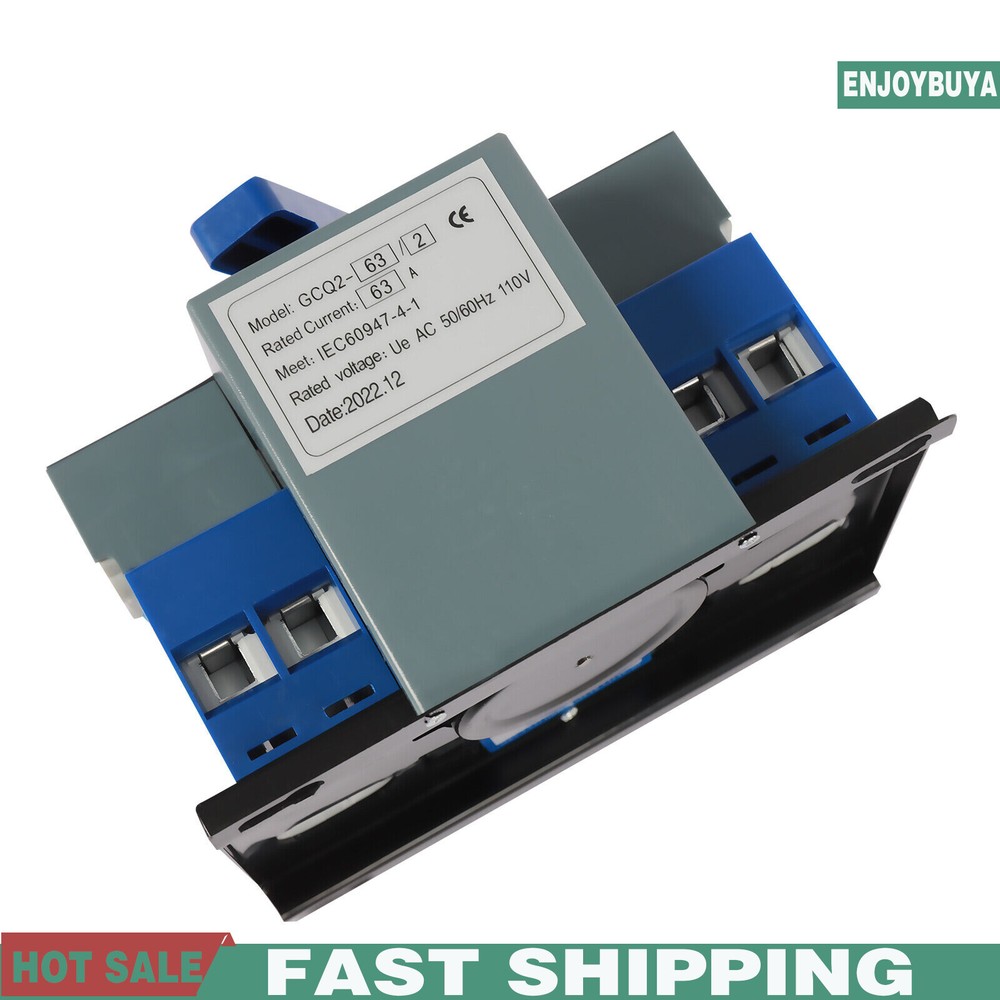 AC110V 2P 63A Mini Dual Power Automatic Transfer Switch Toggle Control Converts