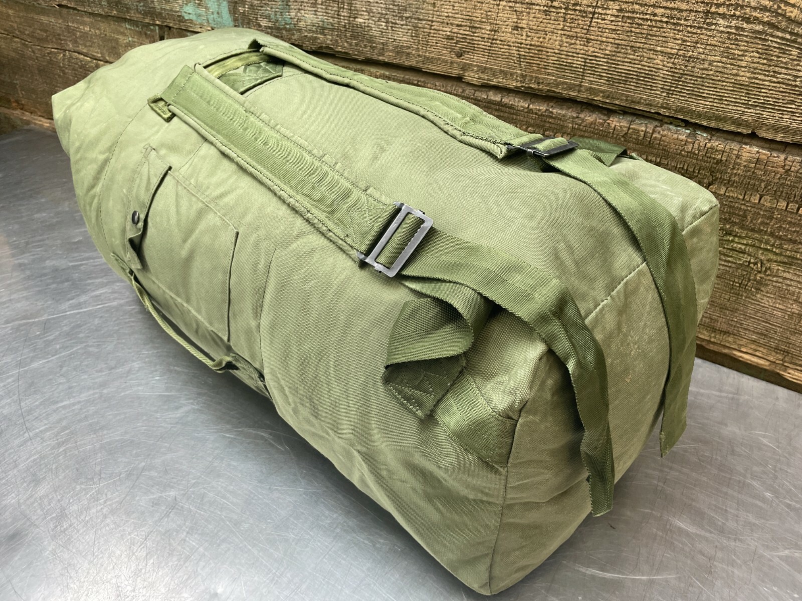 -NEW- US Military Army Duffle Duffel Bag, OD Green, HD Nylon, Top Load