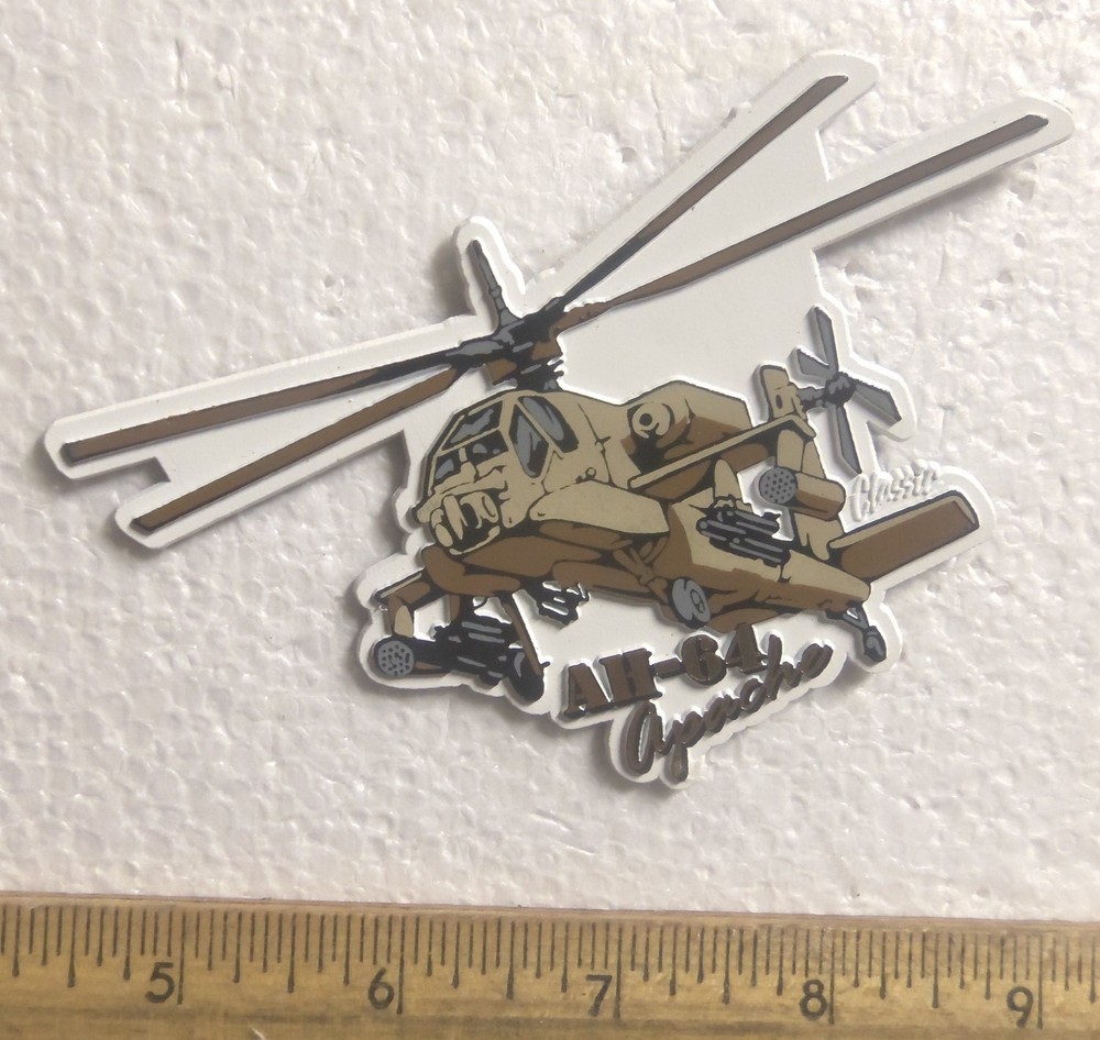 AH-64 Apache Helicopter Magnet