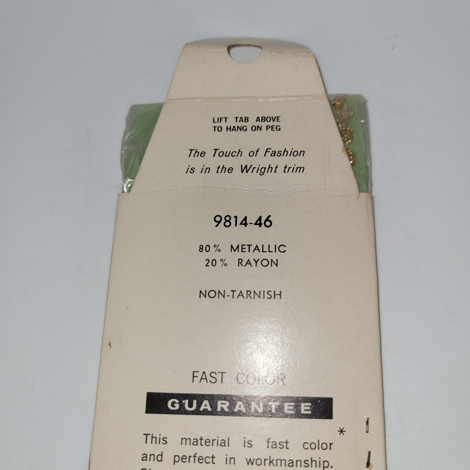 Sparkle Trim Wrights 9814-46 8 yards 80% Metallic 20% Rayon USA