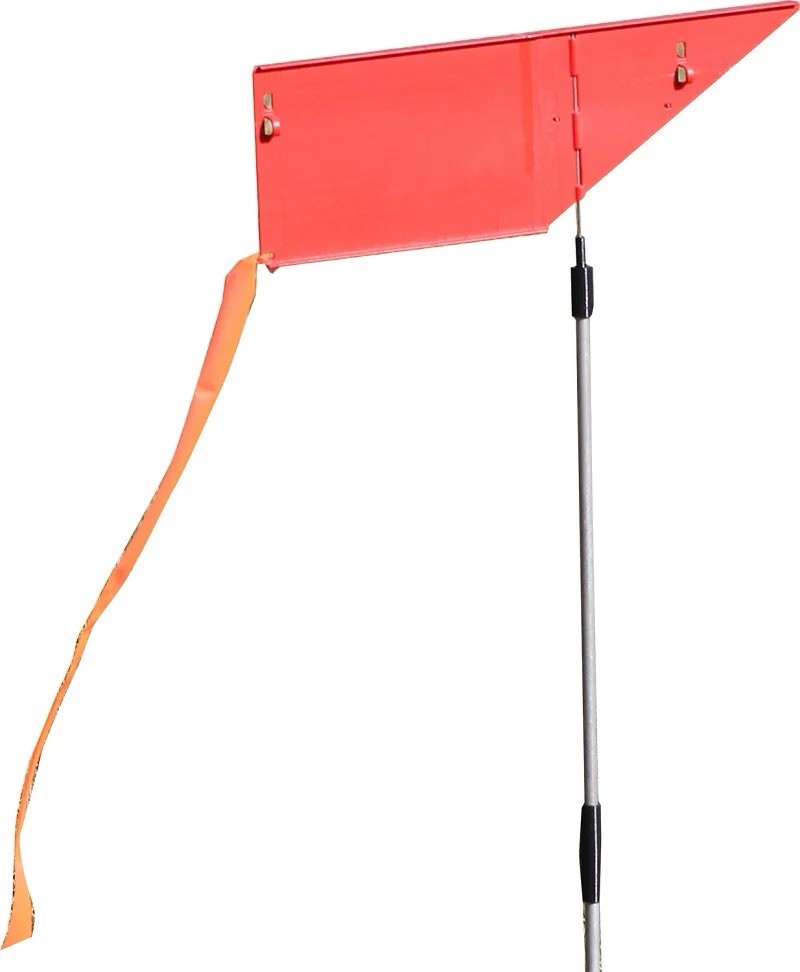 Mtm Wind Reader Shooting Range Flag Orange W/ Shooting - WRF