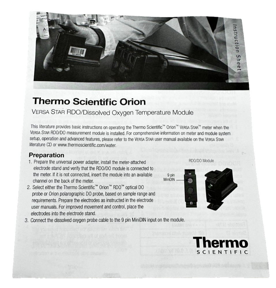 Thermo Scientific ORION VERSASTAR Pro Meter VSTAR, PH/ISE & RDO/DO Module