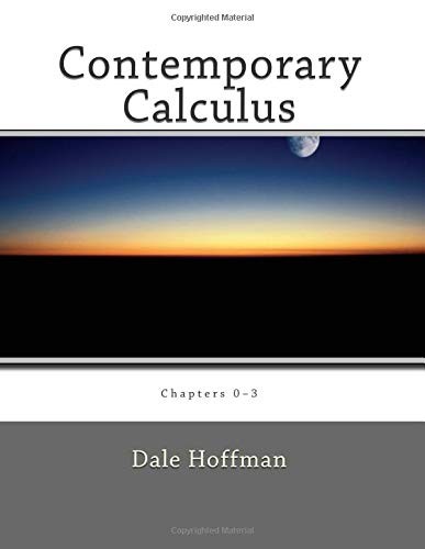 Contemporary Calculus: Chapters 0–3