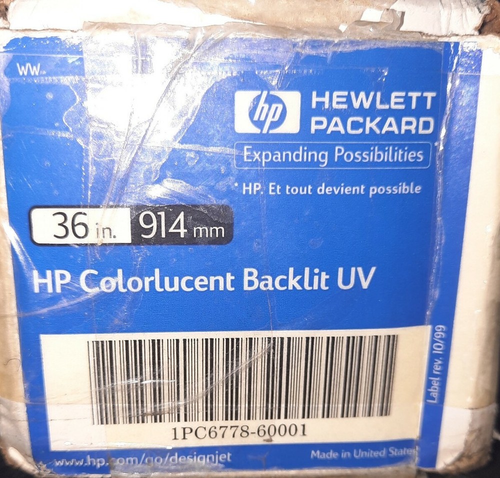 HP Colorlucent Backlit UV 36in 914mm