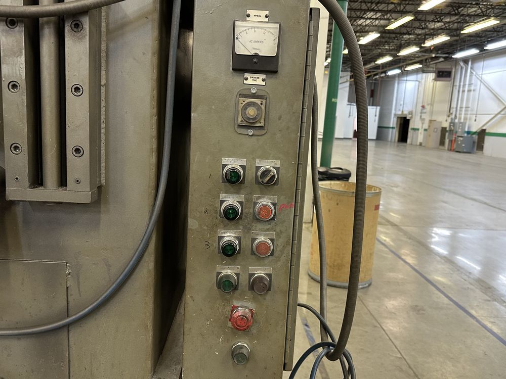 Wheelabrator MT1000 40" Turn Table Shot Blast Machine w/ Elevator, Donaldson ...