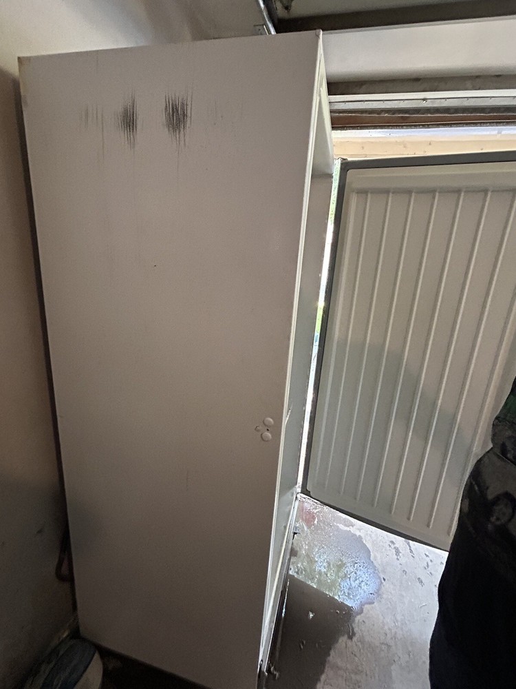 Commercial freezer with casters