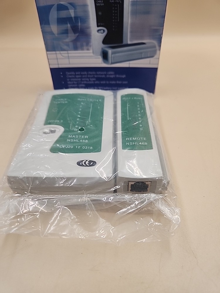 Network Cable Tester - RJ45 Ethernet and RJ11 Telephone Cable Testing Tool