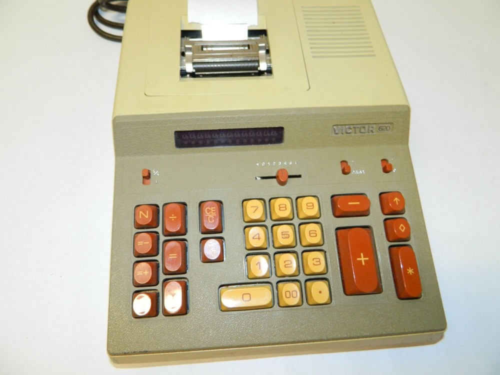 Vintage Victor 620 Adding Machine With Print Function Fully Functional See Video
