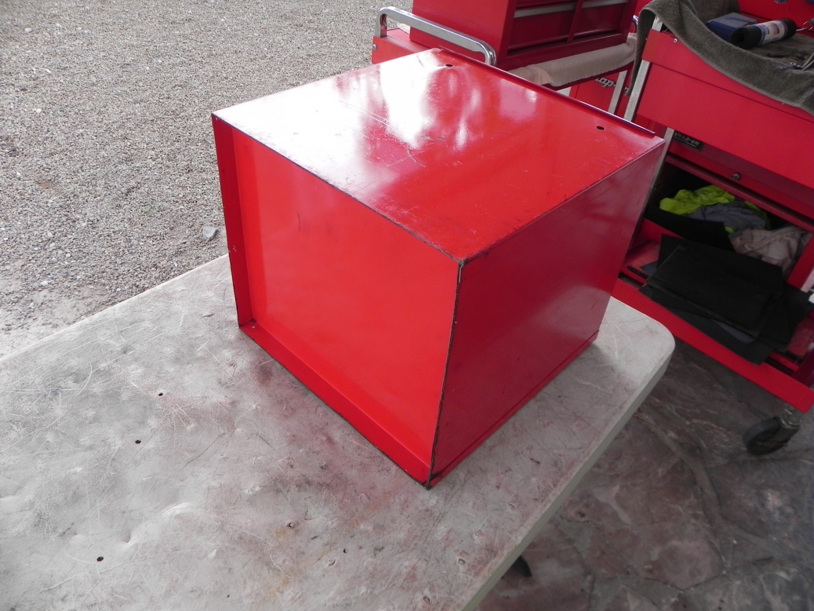 Vintage Mac Tools MB302 H3 6 Drawer Mini Side Cabinet Red USA 2 Keys (NICE)