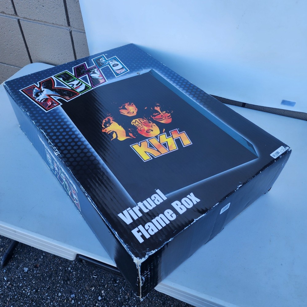 Kiss Virtual Flame Box Display Gene Simmons Tested Works 2003 Band Spencers