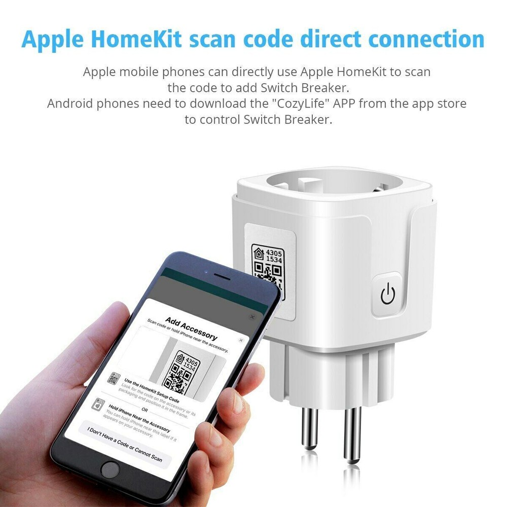 Smart Life WiFi Plug for Google Home Amazon Alexa 16A Wireless Power Socket