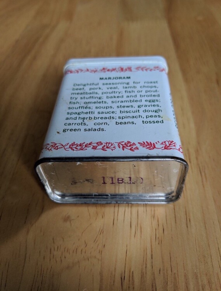 Durkee Ground Marjoram Tin Can