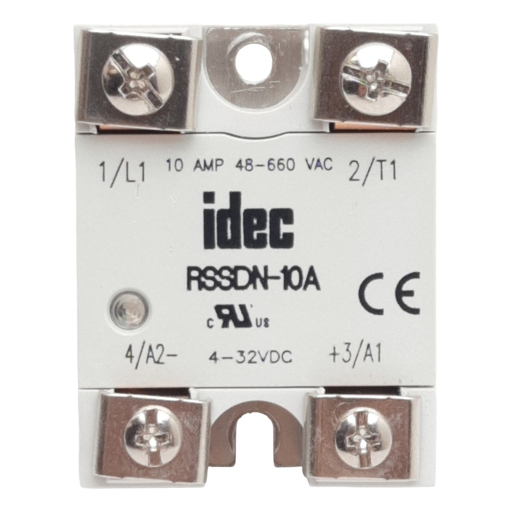 Idec RSSDN-10A Solid-State Relay, SPST-NO, 4-23VDC In, 10A 48-660VAC Out