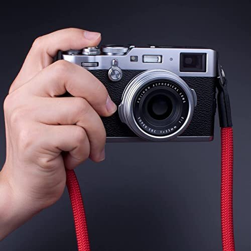 Camera Strap,Climbing Rope Camera Strap for Round Hole Interface DSLR SLR Red