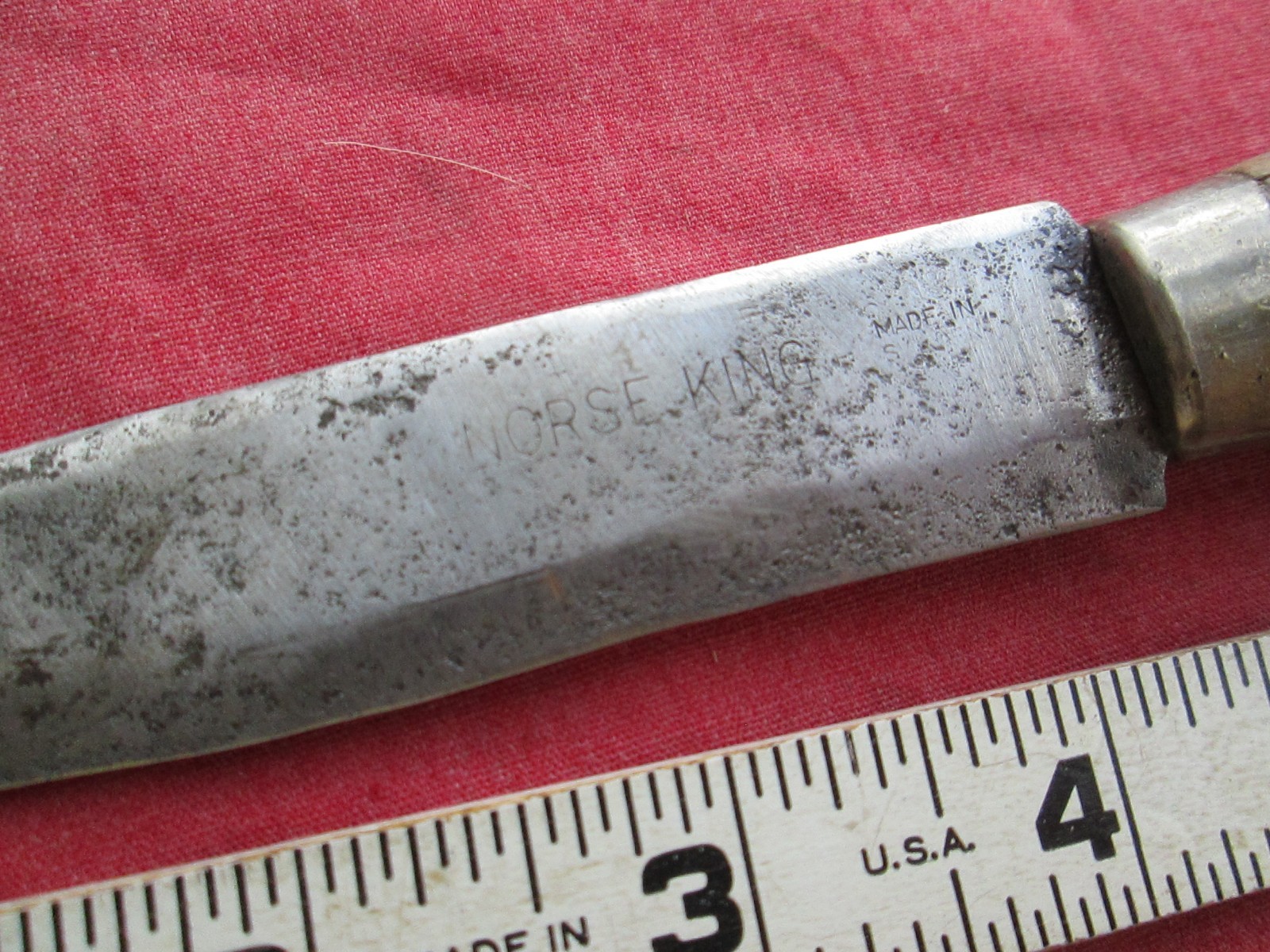 Vintage Norse Knives Sweden Puukko Wood Handle Knife Used