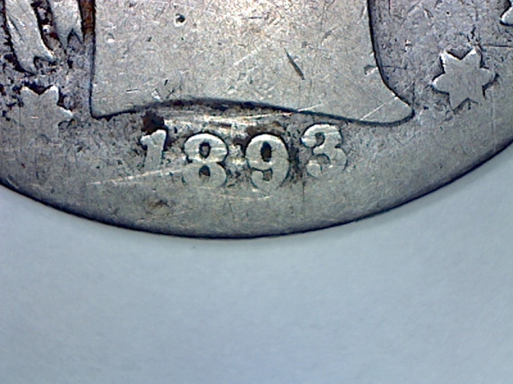 1893-S BARBER HALF DOLLAR