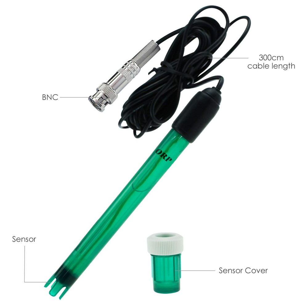 ORP Redox Electrode BNC Connector Replacement Probe 14cm Long 1.2cm Diameter