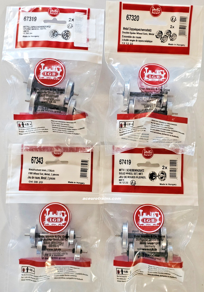 LGB Metal Wheel Sets Quick Order Article Select NEW