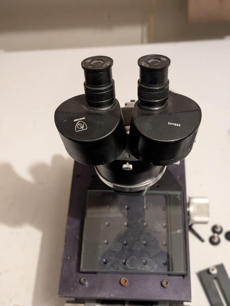 Spencer Microscope. professional stand and attachments