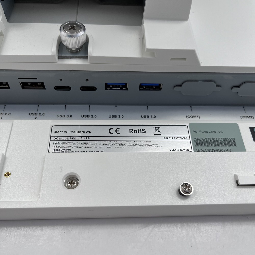 White Touch Dynamic Pulse Ultra WS SpotOn 15" Touchscreen POS System W/Stand