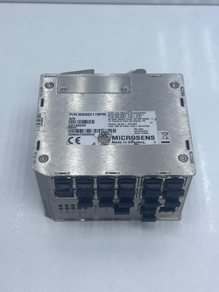 MICROSENS MS652119PM INDUSTRIAL GIGABIT SWITCH