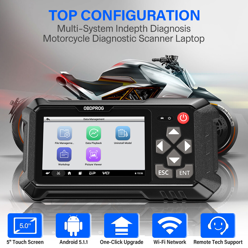 Motorcycle All System Diagnostic Tool Moto Scanner E-CU Coding for BRT Victory