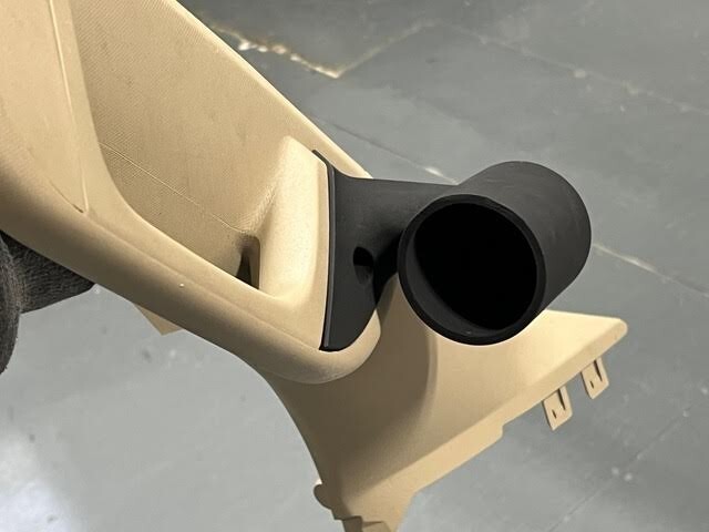 19 22 Dodge Ram Left Side Handle Pillar Single Gauge Pod Black