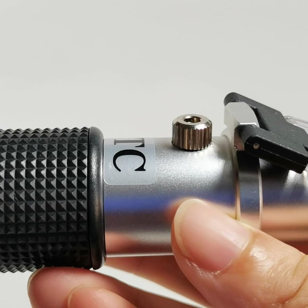 Brix Refractometer with ATC, Dual Scale - Specific Gravity & Brix, Hydrometer in