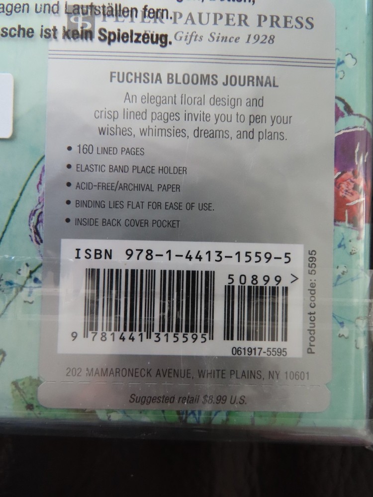 Fuchsia Blooms Journal (New, Hard Back)