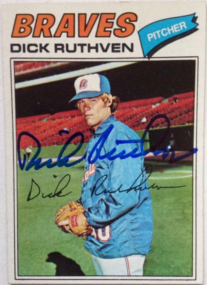 Dick Ruthven Autographed 1977 Topps #575