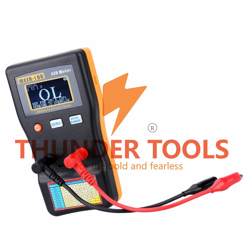 Thunder Tools MESR-100 ESR Capacitance Ohm Meter Professional Measuring