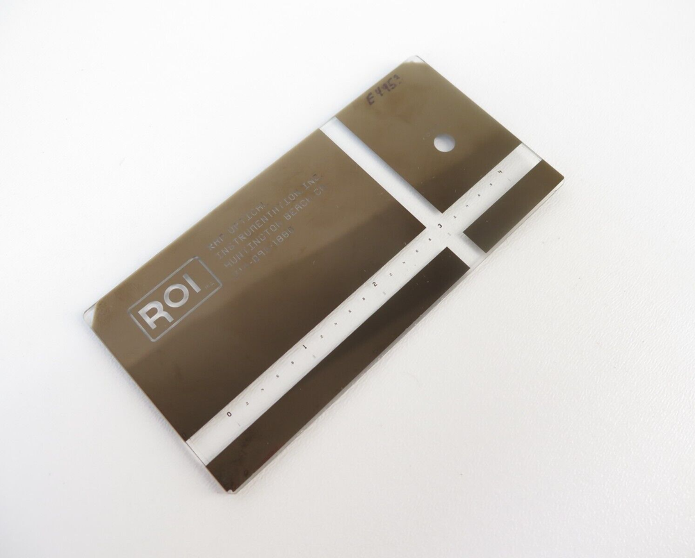 ROI Ram Optical Instrument E4953 Rectangular Calibration Grid Kit