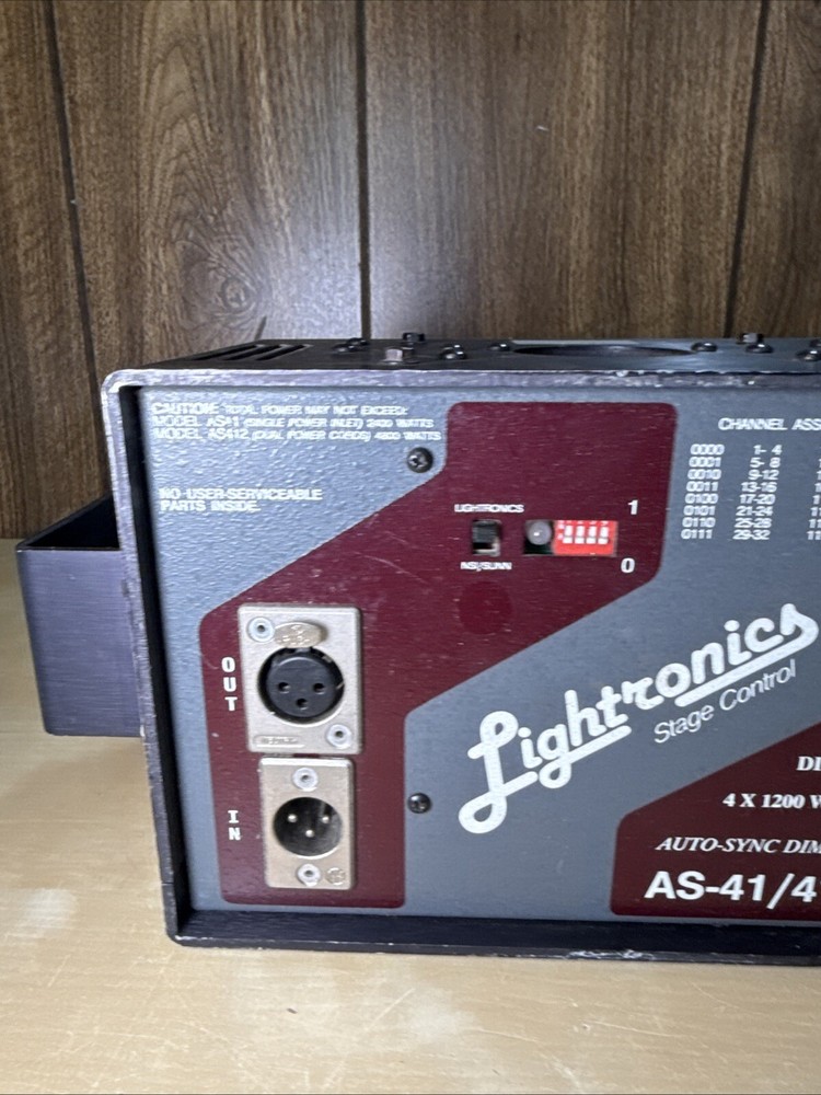 Lightronics Stage Control 4800 Watts Model AS-41 / 412 Untested As Is